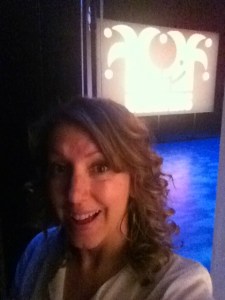 Backstage at the taping I'm about to lose.